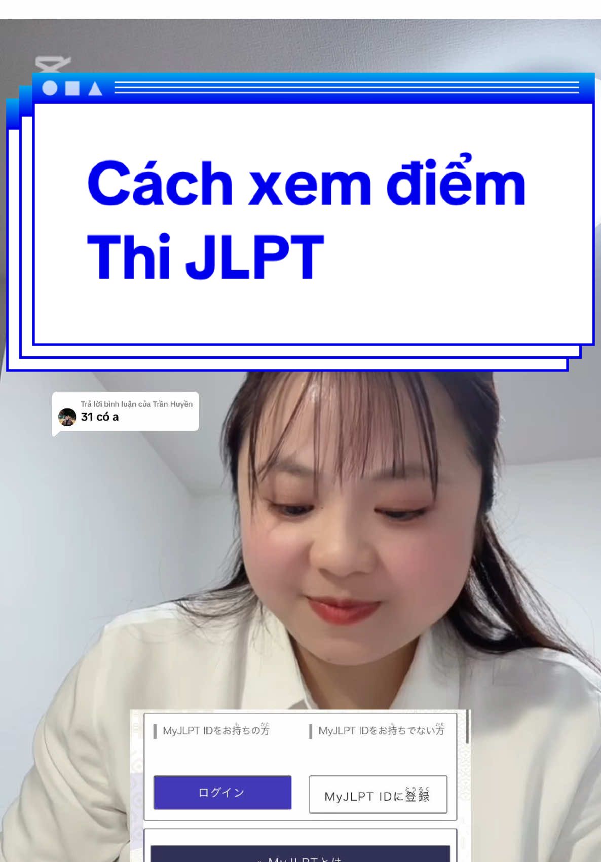 Trả lời @Trần Huyền hướng dẫn cách xem điểm thi jlpt tháng 12 2025 đợt 2 #thachngocthuan #xuhuong #duhocsinh #tts #LearnOnTikTok #jlpt #capcut 