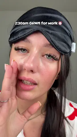 2:30am GRWM ⏰ #grwm #grwmforwork #earlymorning #work #skincare #viral #fyp 