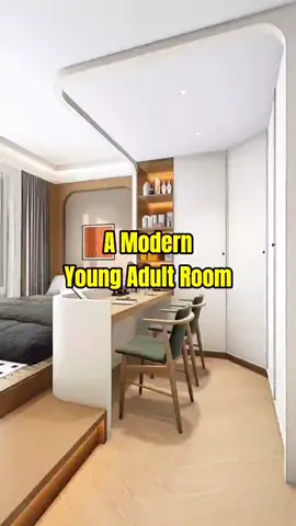 Break away from the typical bedroom layout and opt for this youthful design, complete with a spacious wardrobe.🛌✨ #bedroom  #bedroomdesign  #Home  #homedecor  #interiordesign  #homecraft #americanstyle #usa #america