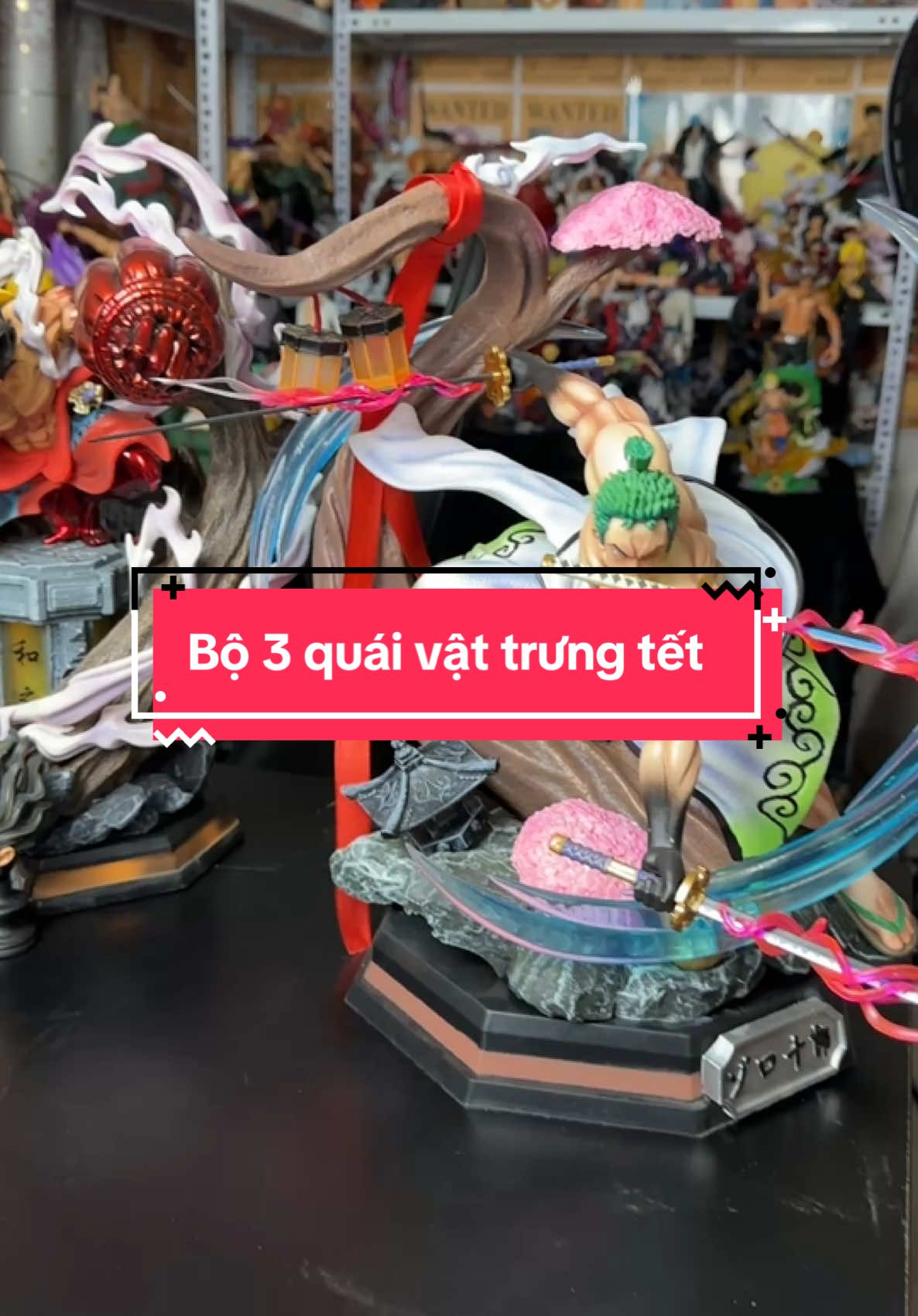 Bộ 3 wano siêu to trưng bày #ntkshopmohinh #ntkfigure #mohinhonepiece 