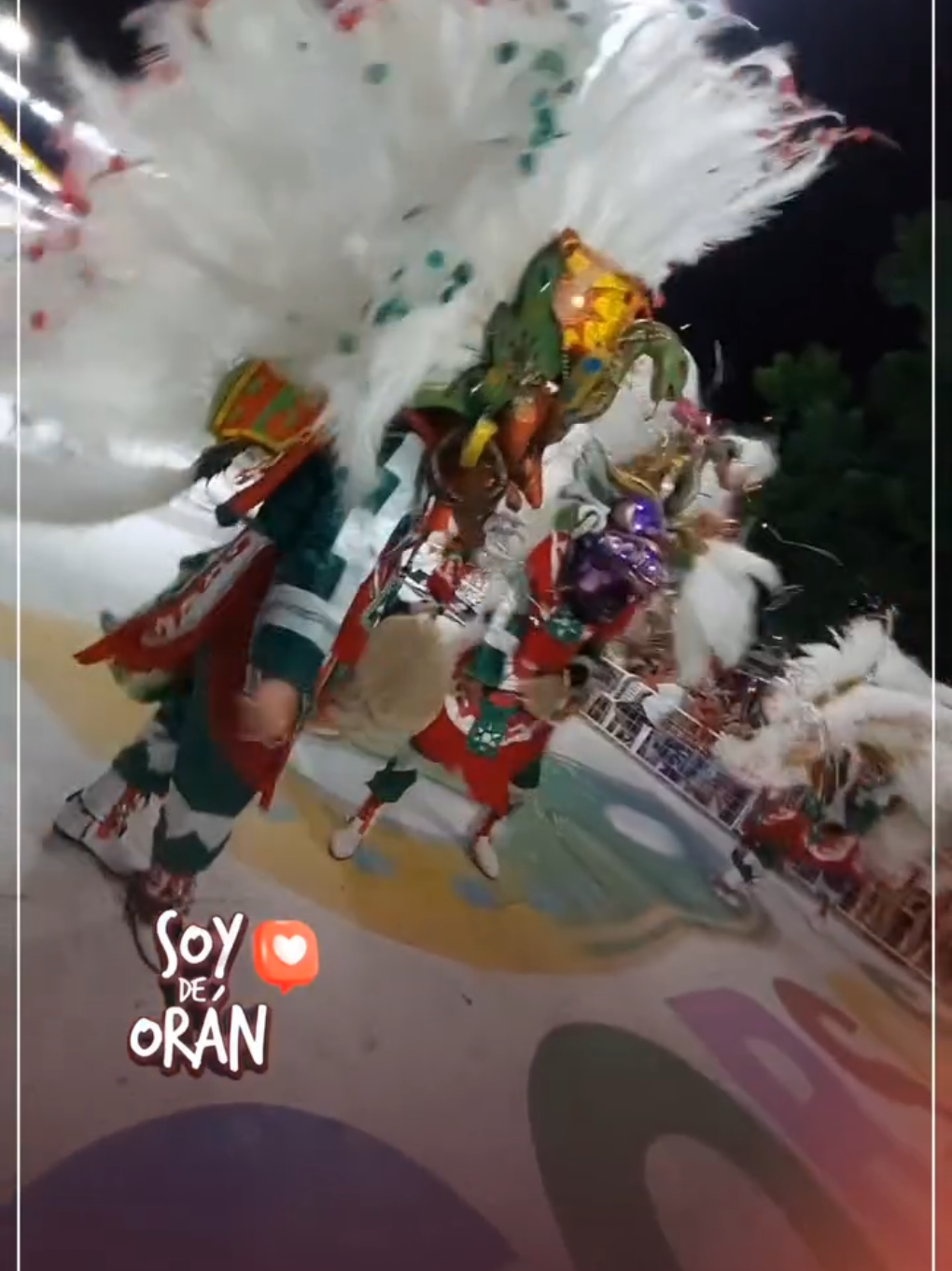 LOS INDIOS TEHUELCHES #CorsosColorOrán2025  -🎥Soy de Orán #corsos #carnaval #parati 