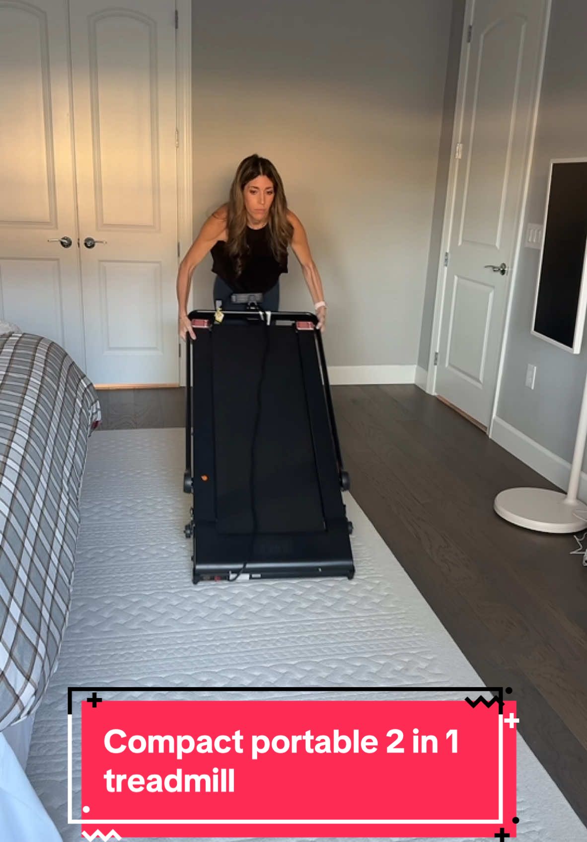 No more excuses! 🚶‍♀️ The Lichico 2-in-1 treadmill is compact, portable, and powerful—perfect for any space. 🏠 Plus, it’s super affordable! Join me LIVE for extra discounts and savings. 🛒 Don’t miss out—see you soon! 💬 #CompactTreadmill #portabletreadmill #treadmill #walkingpad #lichico #gotitfromtiktok #tiktokshopjumpstart #homegym 