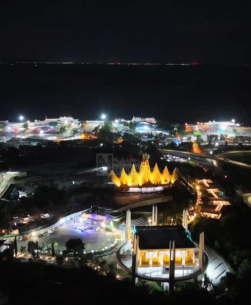 Menara siger in the night #menarasigerlampung #bakauheni #lampung #videodrone #happynewyear2025 #2025 #indonesia🇮🇩 