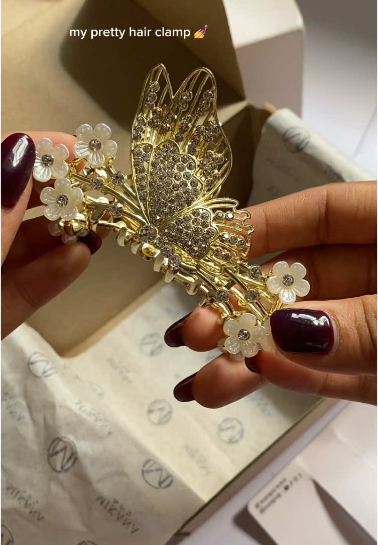 my pretty hair clamp 💅💅🌷 #mikana #hairclip #hairclamp #giftideas 