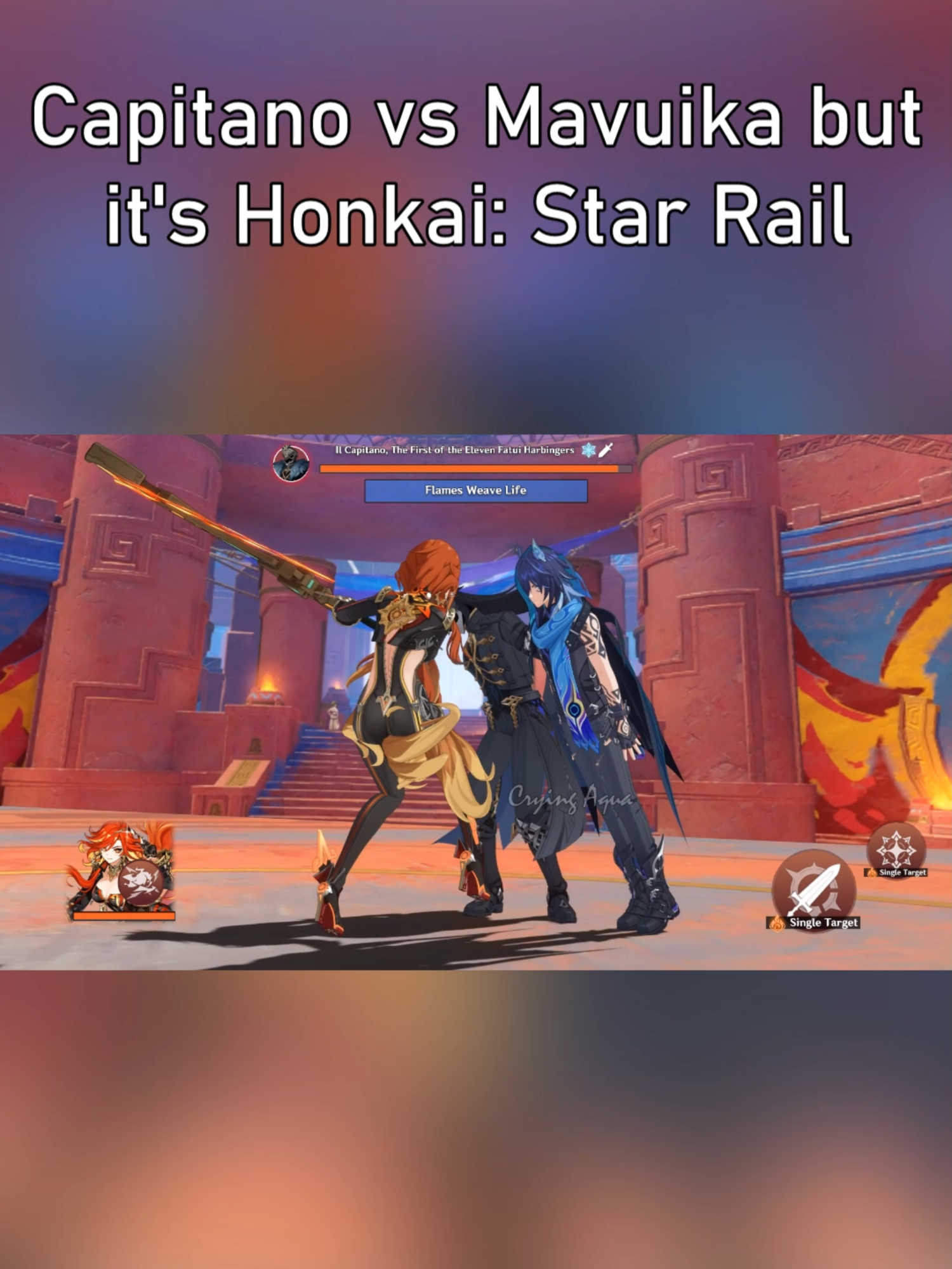 Capitano vs. Mavuika but it's Honkai: Star Rail #GenshinImpact #fyp #fypシ #mavuika #mavuikagenshinimpact #genshin #natlan #genshinmeme