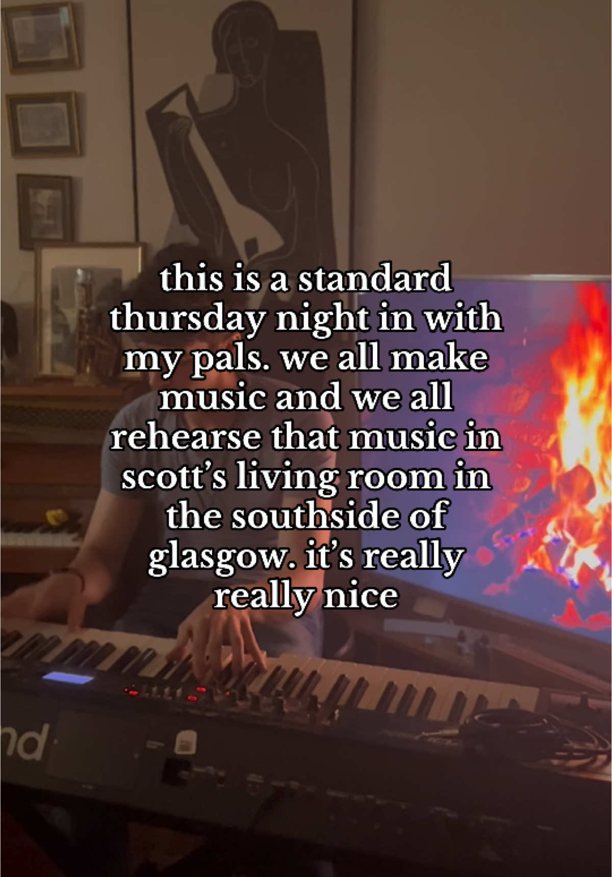 Haha I’m very lucky. This is a tune Scott wrote & it’s called ‘Come Back To My Arms’. X @The Black Denims #folk #jazz #banjobrush #scottishbossanova #thegoodstuff