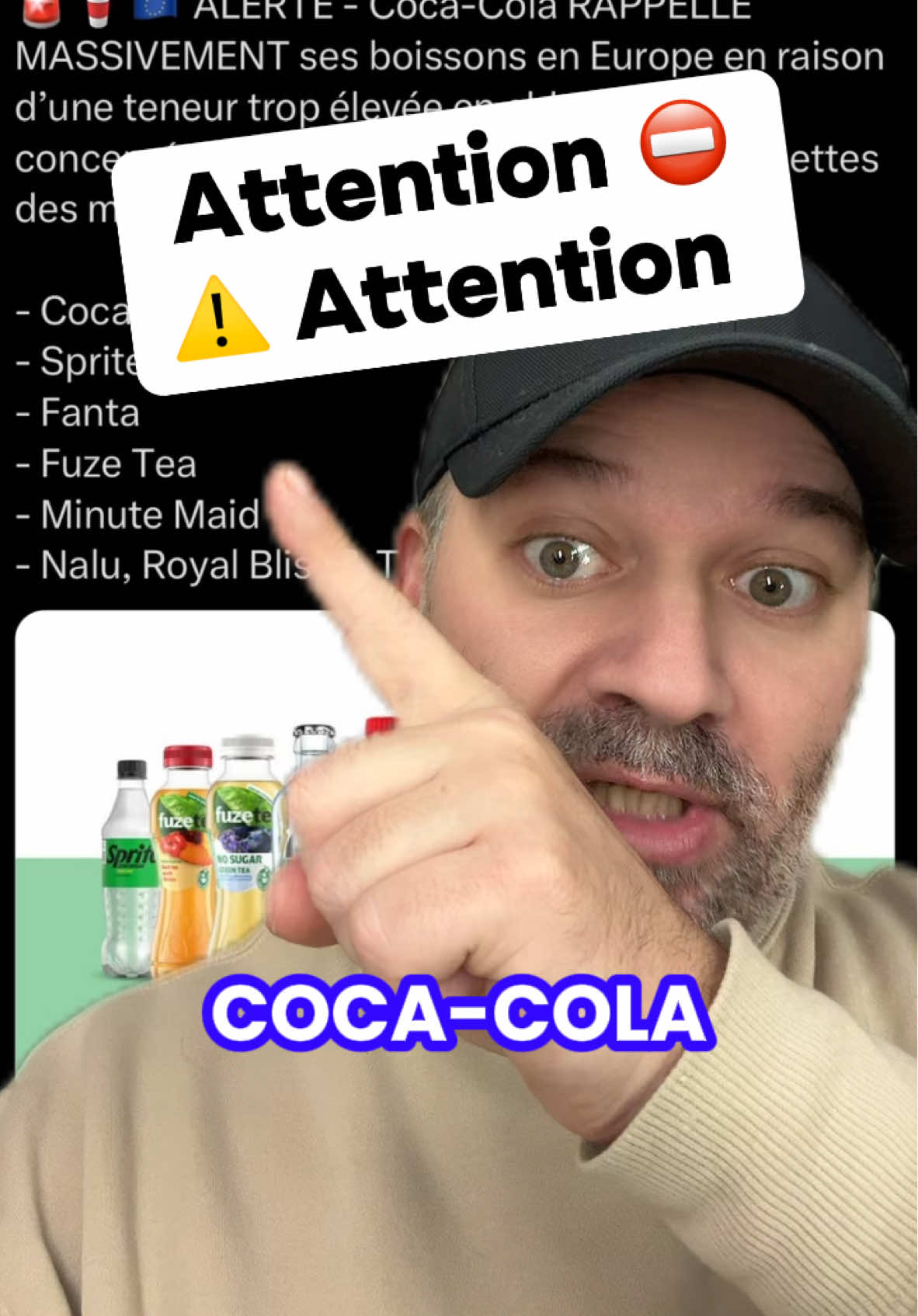 Attention ALERTE Coca-Cola Rappelle Massivement ses boissons en Europe #cocacola #alert