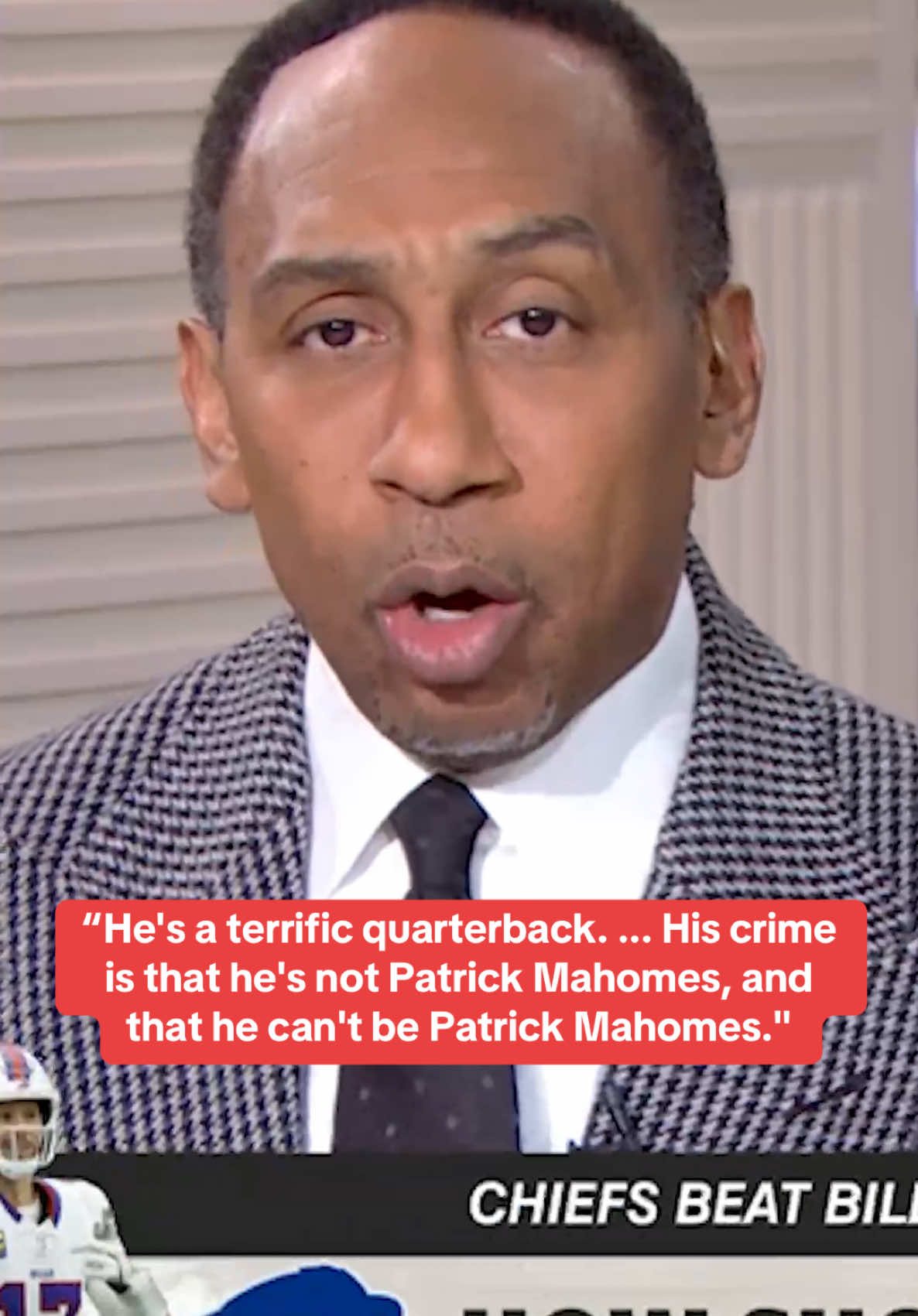 @stephenasmith on how we should view #JoshAllen after his loss to #PatrickMahomes 😯 #NFL #Bills #Chiefs #SuperBowl