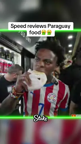 Speed reviews Paraguay food🤮🤮 #ishowspeed #speed #fyp #paraguay 