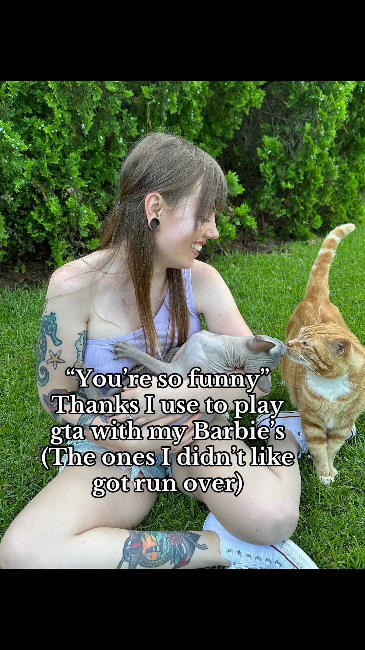 If my Barbie’s could talk… #gta #games #barbie #relatable #humor 