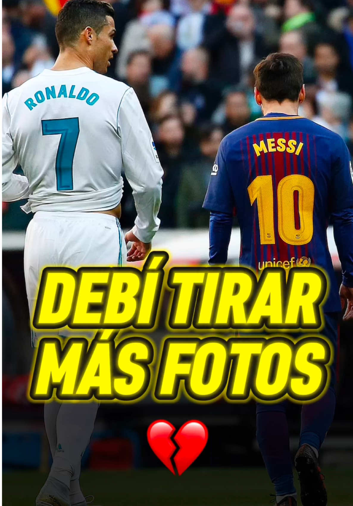 💔DEBÍ TIRAR MÁS FOTOS DE MESSI Y CRISTIANO… #messi #cristianoronaldo #goats #fcbarcelona #realmadrid #nostalgia #futbol #tiktokfootballacademy #gosalbezz04 