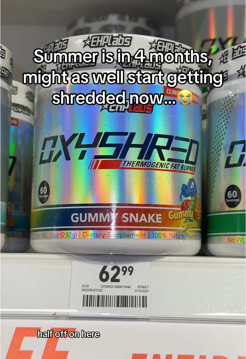 Don’t wait til last minute! Start getting shredded now!!🤩 #shred #weightloss #fatloss #oxyshred #deals #tiktokshop #fypシ #fypシ゚viral #trending #xyzbca #xy #GymTok #healthy #healthyliving 