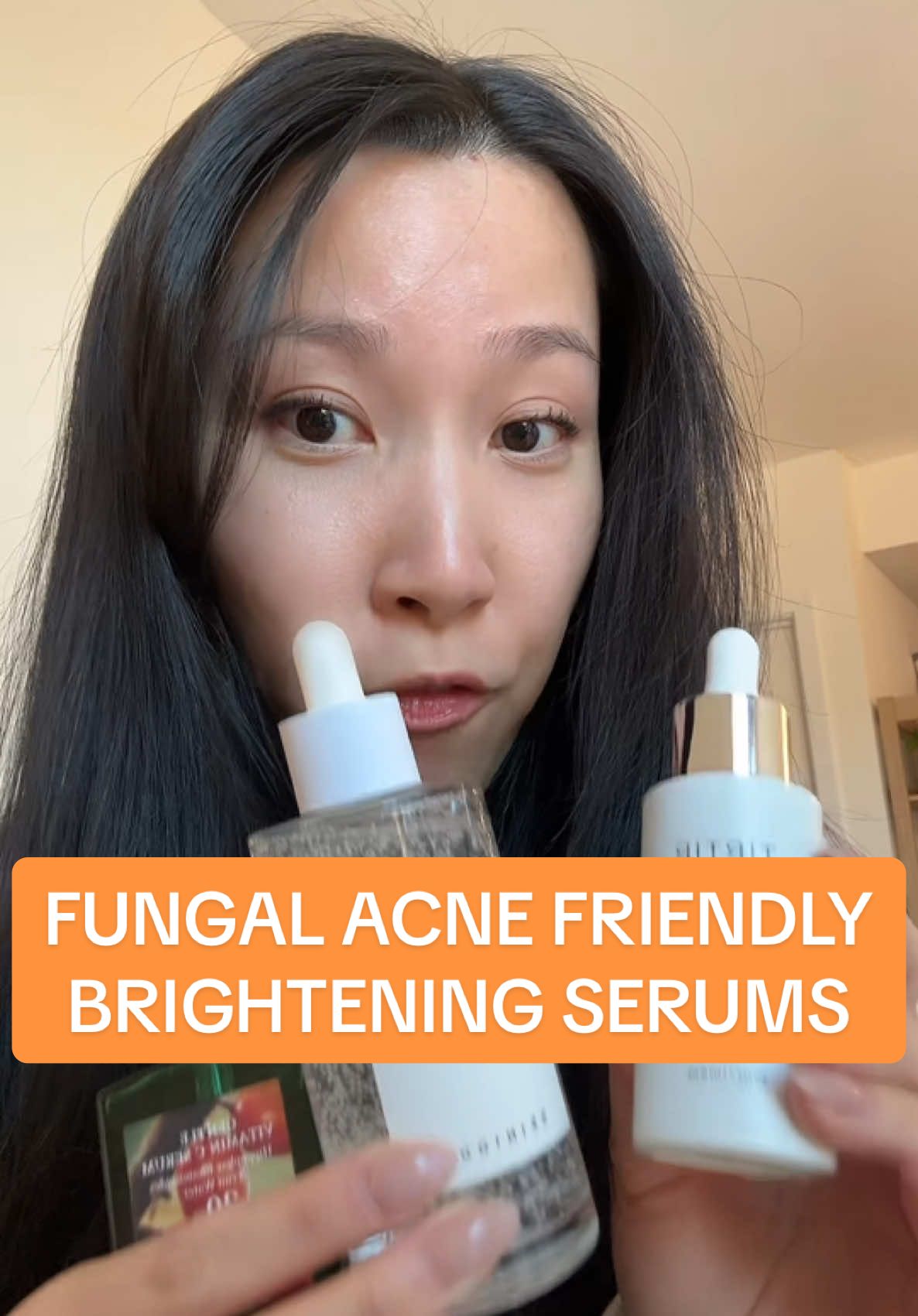 FUNGAL ACNE FRIENDLY Brightening Serums! 🌟 Anything fungal acne related is always highly requested, I hope you enjoy! 🧡 #fungalacne #brighteningserum #hyperpigmentation #acnescars #vitamincserum #kbeauty #koreanskincare @dr.althea_official @SKIN1004 Official @TIRTIR Inc. 