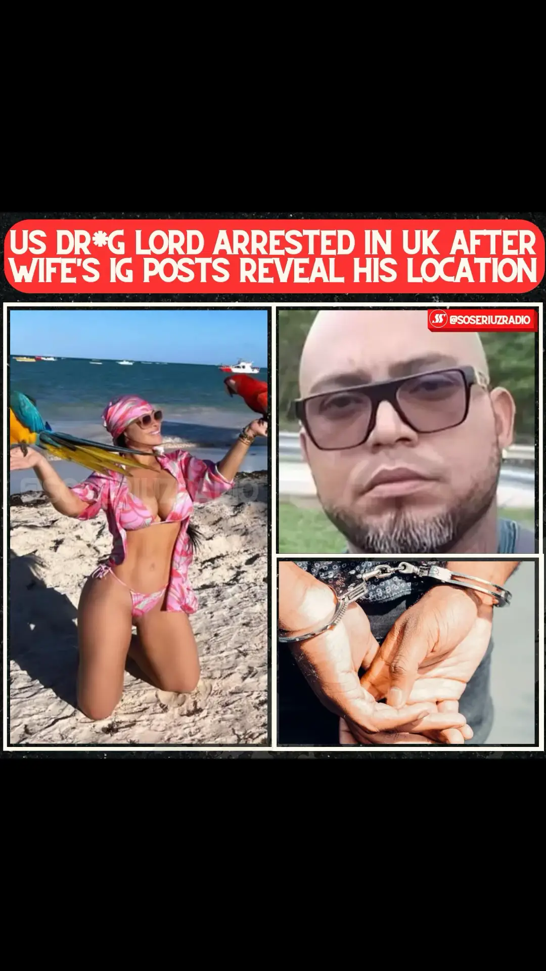 D*ug kingpin, Luis Manuel Picado Grijalba, arrested in UK after wife posted lavish vacation photos online giving away his location 😳 #kingpins #arrested #busted 