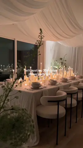 hosting the 30th birthday dinner party of my dreams 🥂🍴🍾 I will never be over this!!! this was hands down my favorite birthday yet & the perfect way to kick off this new decade 💫 #dinnerparty #hosting #partyideas #dinnerpartyideas #birthdayparty #30thbirthday 