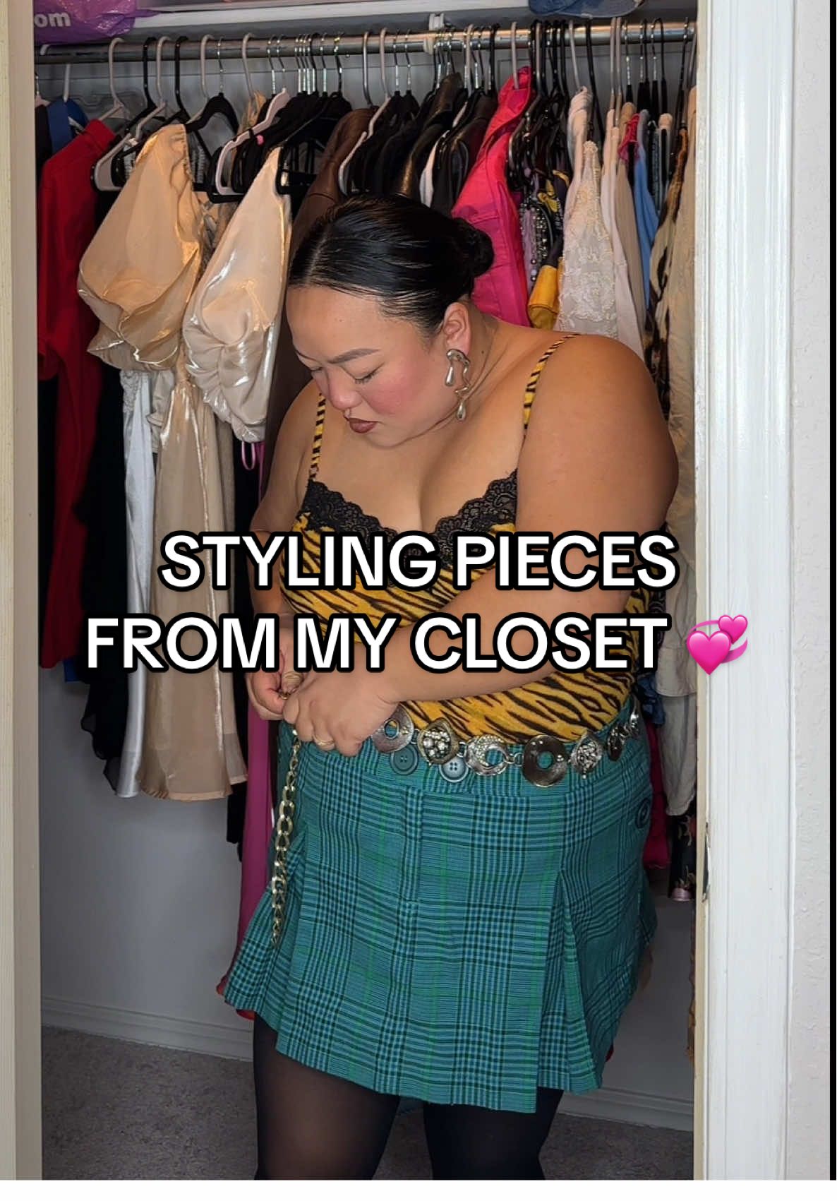 loving this outfit and yes all items including the belt is thrifted!! I find it fun to mix patterns and colors even if people think it looks “funny” or “uncoordinated” 🤣😭 being a midsize/plus size girl, it’s hard to feel comfortable— I might as well be wearing what I feel good in, if people are judging me. #midsizefashion #midsizestyle #plussize #plussizefashion #plussizetiktok #plussizestyle #OOTD #outfitoftheday #stylingtips #stylingideas #stylingoutfits #shopmycloset #maximalist 