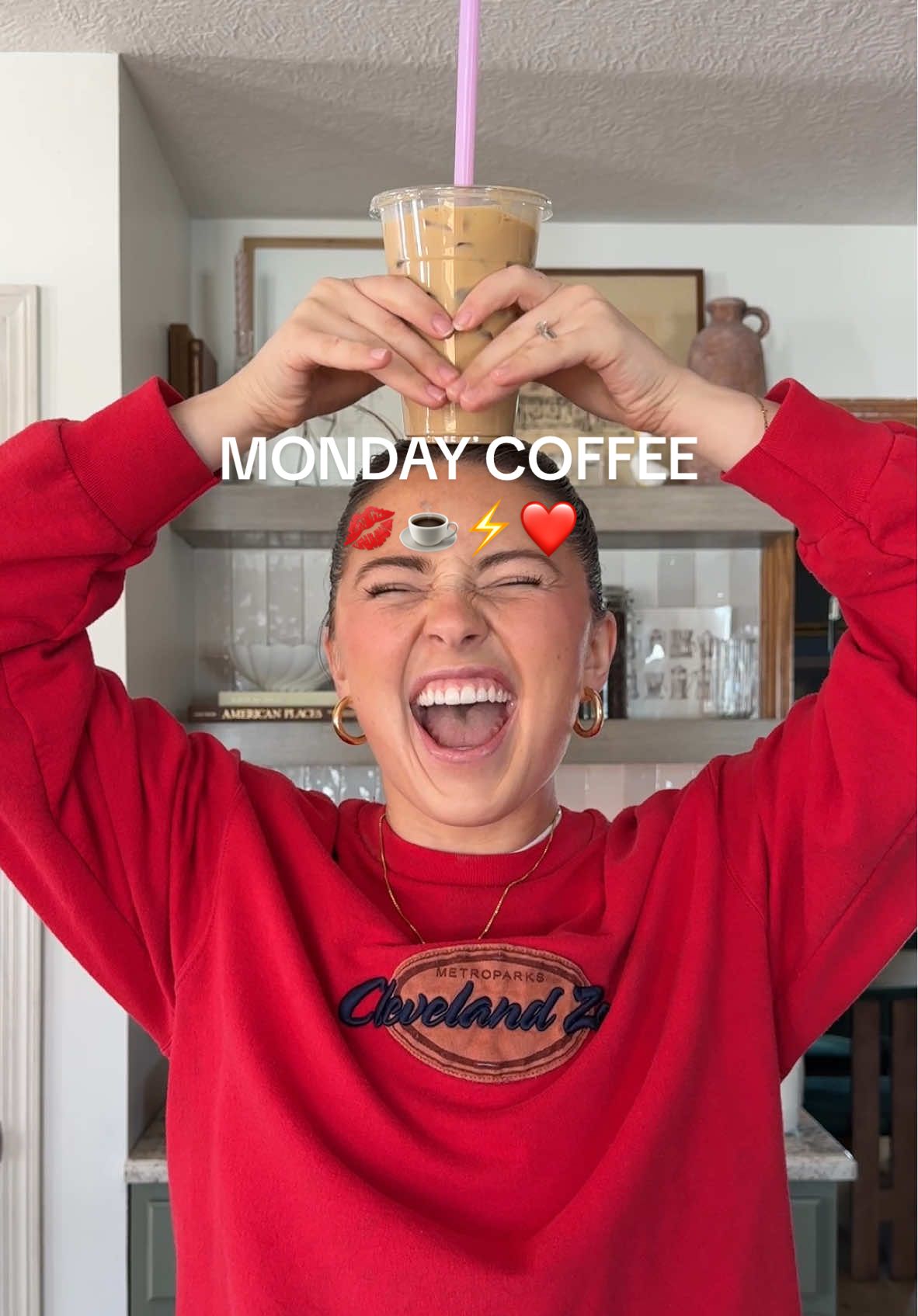Monday coffee for my momma (& a taste test of course) #coffee #coffeebar #coffeedecor #breville #brevillebaristaexpress #athomecoffee #morningcoffeeroutine #slickbackbun #silkpants #thriftedfashion @Breville @target @Torani 