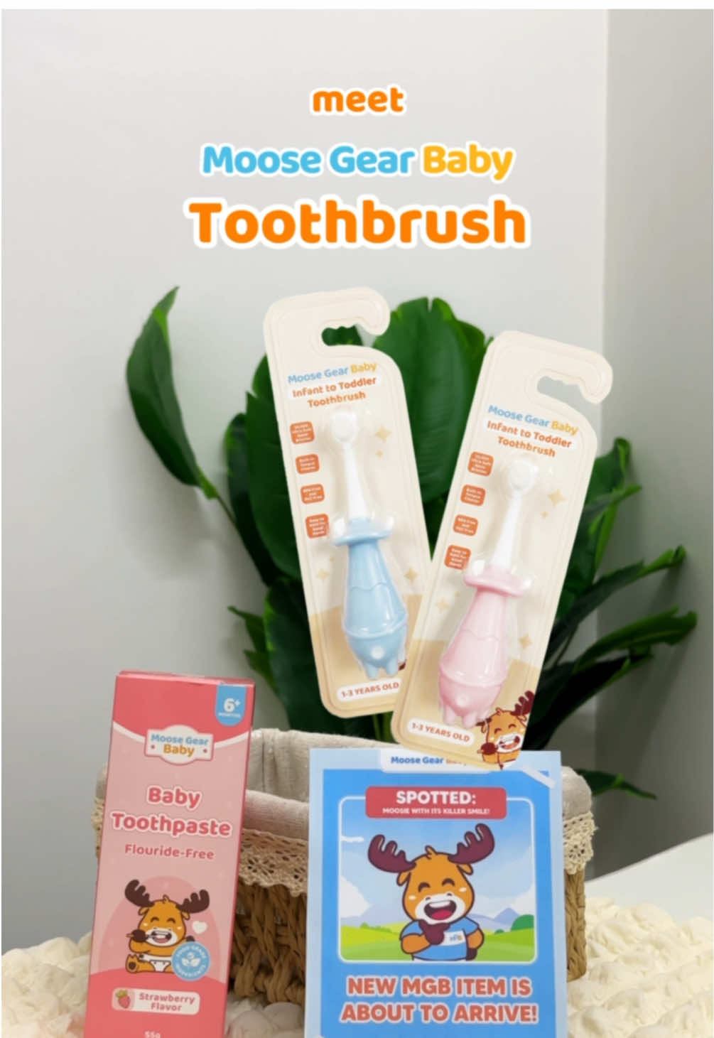 Surprise, MGB Fam! We know this is exactly what you've been waiting for! 🎊🩵 Meet your little one's newest oral care companion — the Moose Gear Baby Toothbrush! 🪥 Crafted with ultra-soft nano bristles that are gentle on sensitive gums, it features a built-in tongue cleaner and is perfectly sized for your little one’s small hands. Pair it with MGB Toothpaste, and your little one’s smile will sparkle! 🦷✨  SHOP NOW! #moosegearbaby #moosegearbabyph #trustedbyparentslovedbybabies 