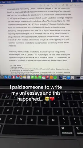 I can’t believe this… 😭💔 DM us for ANY of your uni assignments so this can happen to you too 😏 #studytok #assignment #student #uni #university #essay #dissertation #referencing #foryouu #fyp #academicweapon #uniassignment #viral 