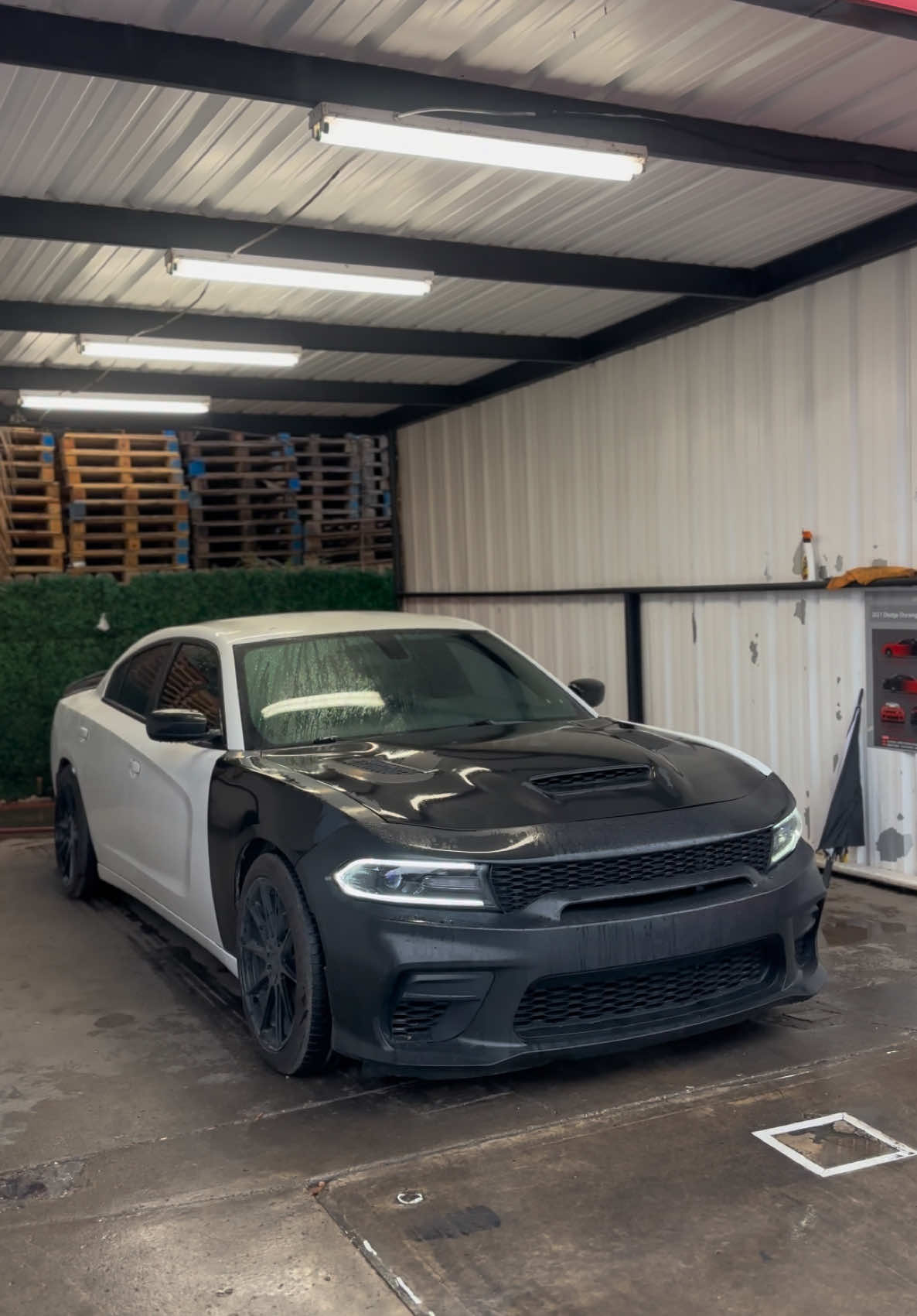 Dodge charger rebuild into Hellcat clone #charger #v6 #fyp 