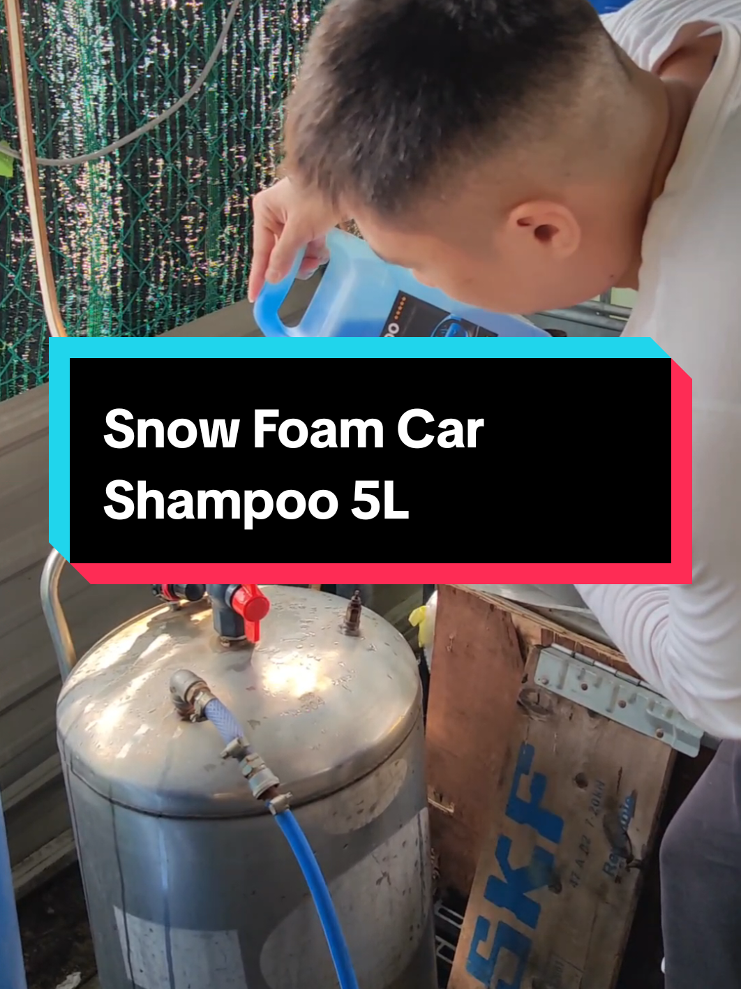 Snow Foam Car Shampoo 5L #bossofsugarcane #penangkeat #sugarcane #sugarcanejuice #foryoupage #fyp #reel #foryou 