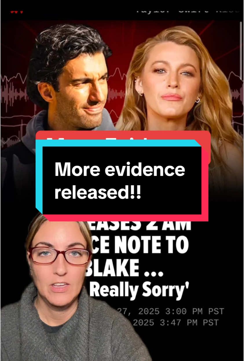 More evidence has now been released in the case of Blake Lively and Justin Baldoni! ##blakelively##justinbaldoni##ryanreynolds##itendswithus##justinbaldonilawsuit##blakelivelylawsuit