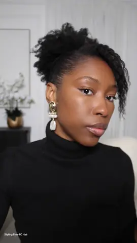 My hair started reverting so its time for a high puff hairstyle.  #4Chair #naturalhair #hairtok 
