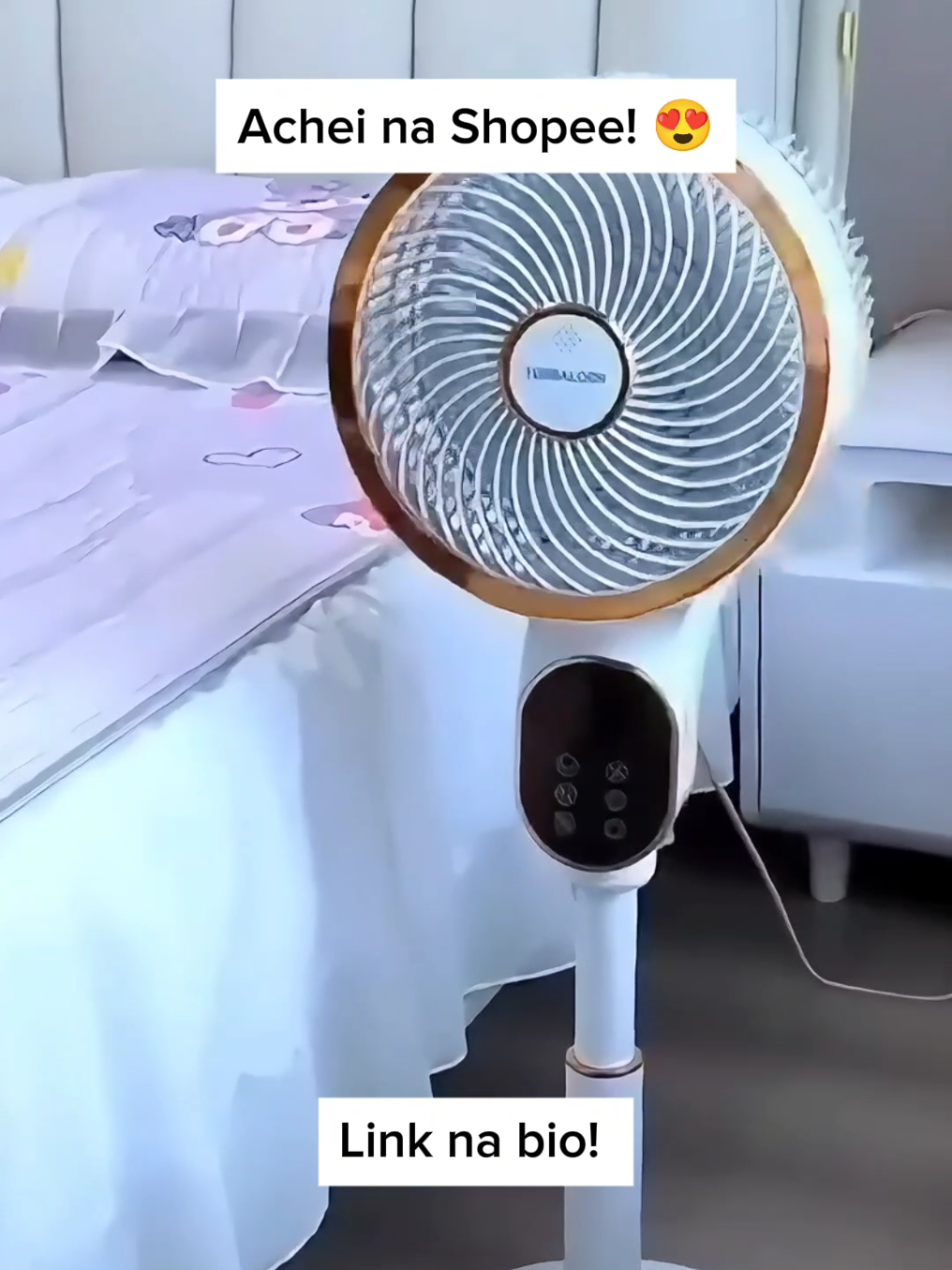 Ventilador 360 graus, gela muito! #ventilador #calor #sol #gelado #fyp