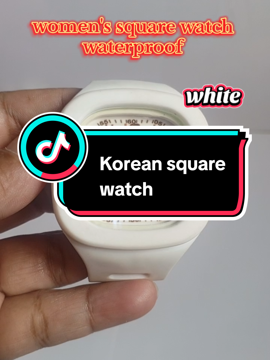 Korean fashion women's square watch waterproof  #fyp #followers➕ #everyone #highlight #watch #koreanwatch 