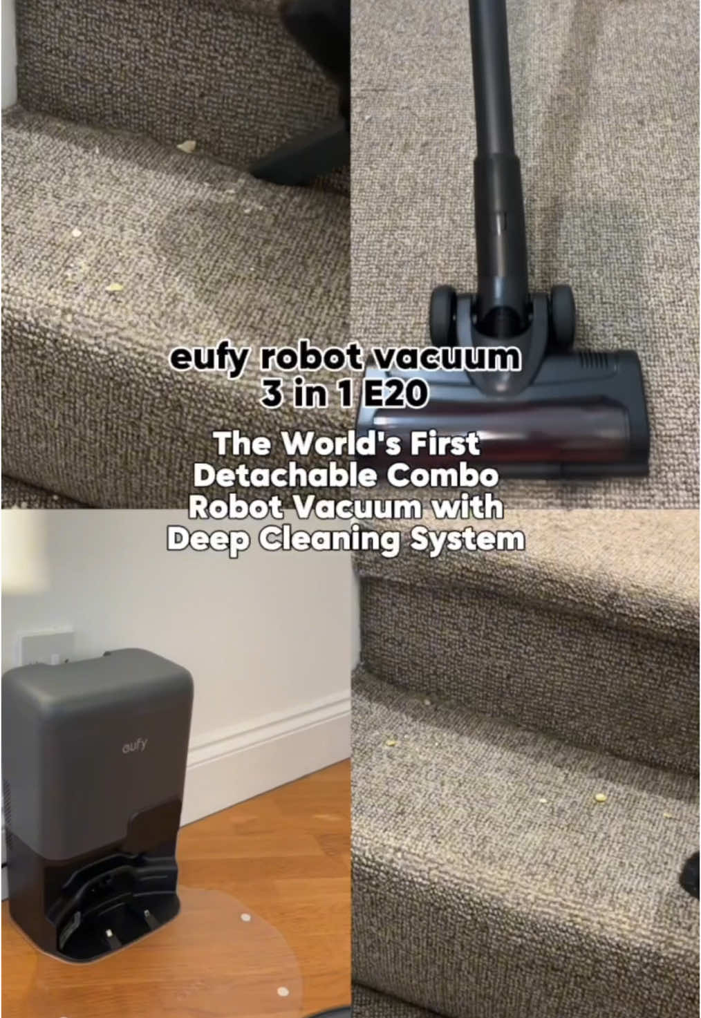 This video will help you decide if you want the Eufy E20!  #cleaningtiktok #CleanTok #robotvacuumcleaner #vacuumcleaner #eufye20 #eufyclean #momtoks #cleaninginspo 