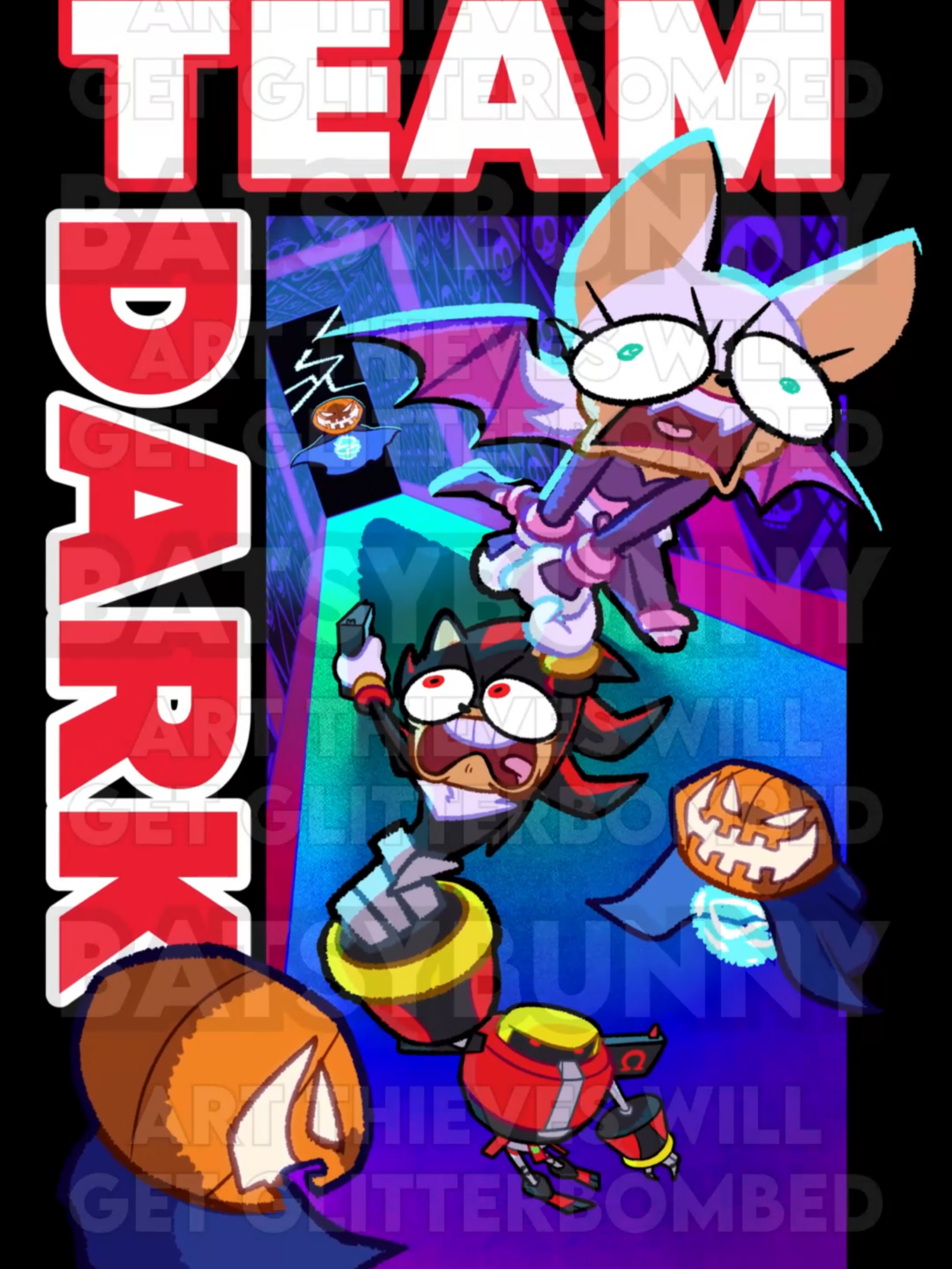 TEAM DARK READY TO GO! Should I list Team Sonic and Team Dark first and then list Team Chaotix and Team Rose once I finish them? Sound taken from Griffmass' 