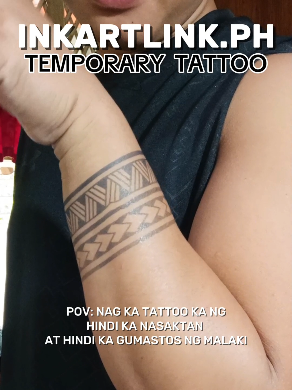 TEMPORARY LANG YAN. #fyp #temporarytattoo #faketattoo #tattoo 