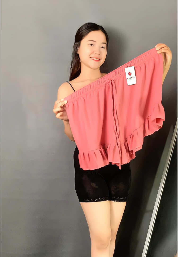 Celana pendek ruffle bagus 20 ribuan sist #rekomendasi #celanapendek #celanamurah 