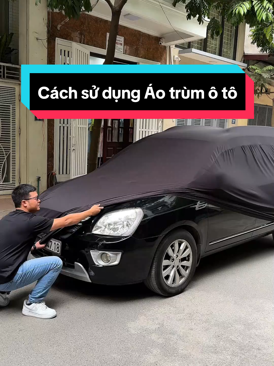 Cách sử dụng Áo trùm ô tô, thao tác sử dụng vô cùng đơn giản #aotrumoto #phukienoto #baovexeoto #ncar #baovexehoi 