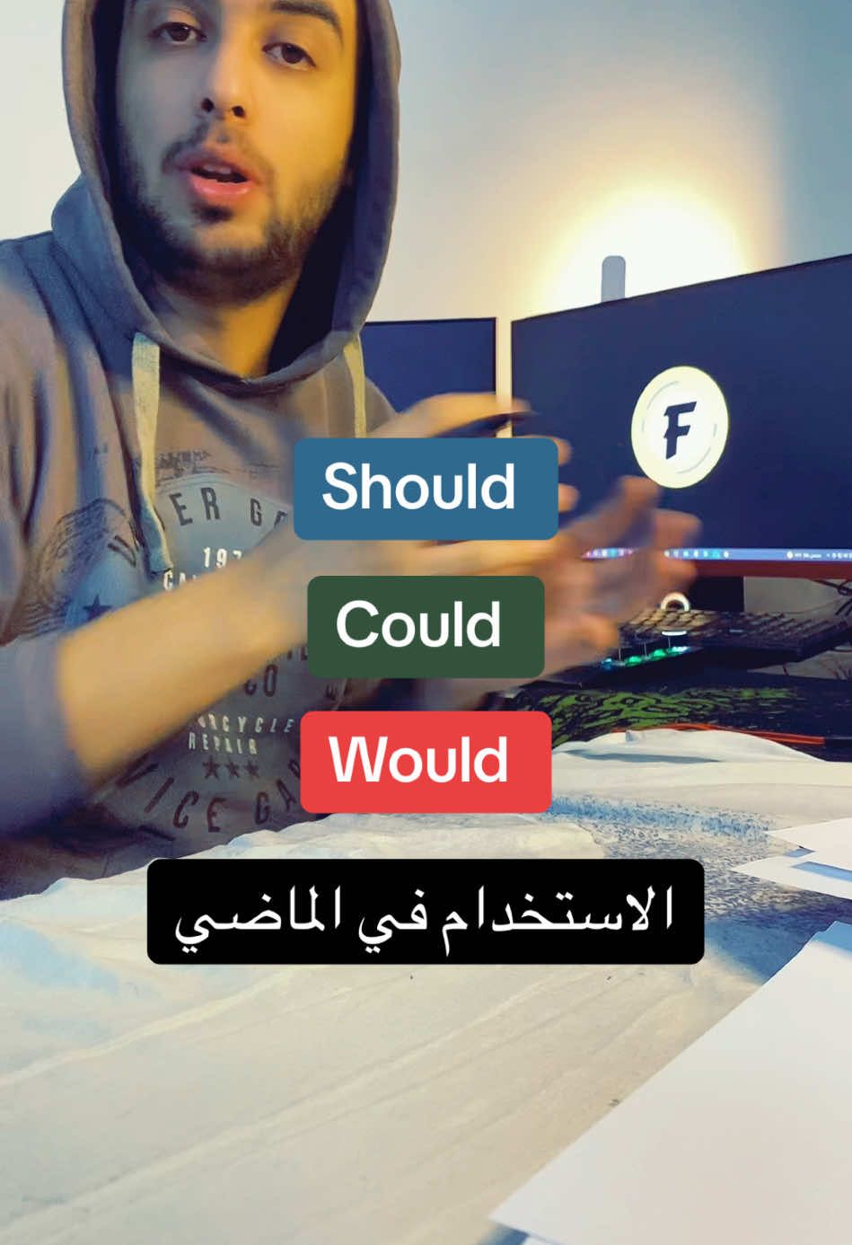 افضل شرح ل: should have  could have  would have  #grammar #english #انجليزي #تعلم_الانجليزية #speakenglish #learnenglish #foryou #foryoupage #fypシ゚viral #انجليزي_للمبتدئين #تعلم_اللغة_الإنجليزية_بأسهل_طريقة #تعلم_على_التيك_توك #LearnOnTikTok #طور_نفسك #تعليم_اللغة_الانجليزية #training #should #could #would 