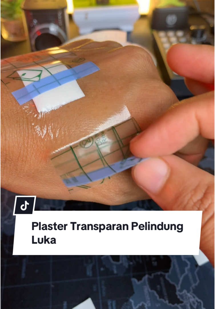 Plaster transparan pelindung luka, anti air dan nyaman dikulit #plesterluka #plasterlukatransparan #plesterlukaantiair #wibgajian 