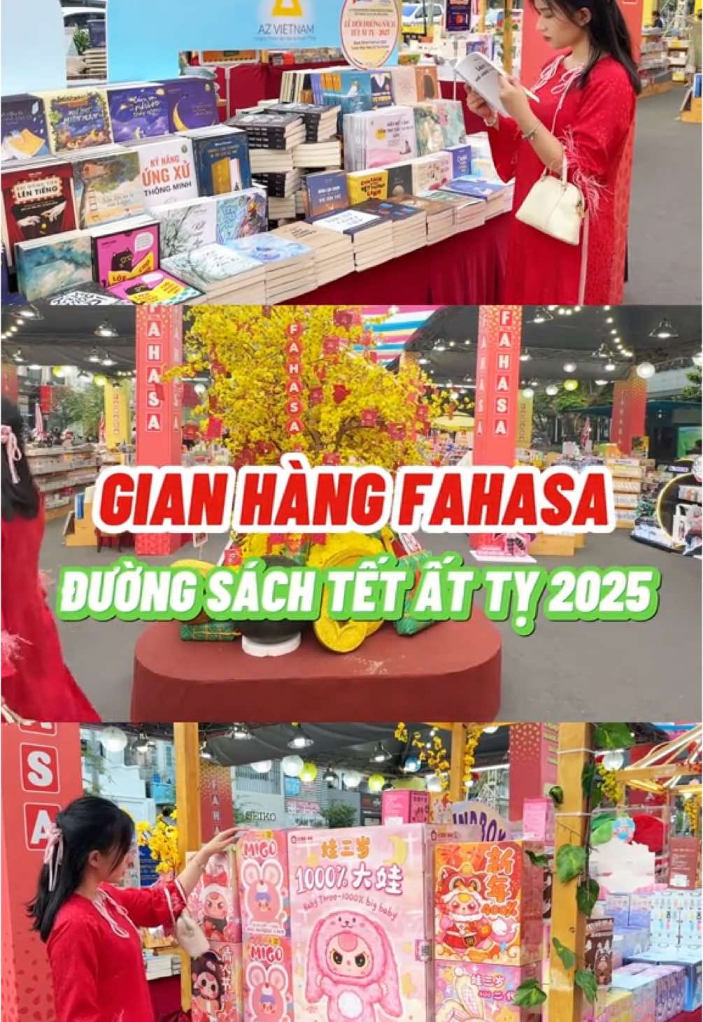 [GIANG HÀNG FAHASA TẠI ĐƯỜNG SÁCH TẾT] Mách Bạn Một Địa Điểm Vui Chơi Không Thể Bỏ Qua Dịp Tết 2025! 🎉 #nhasachfahasa #fahasaduongsachtet
