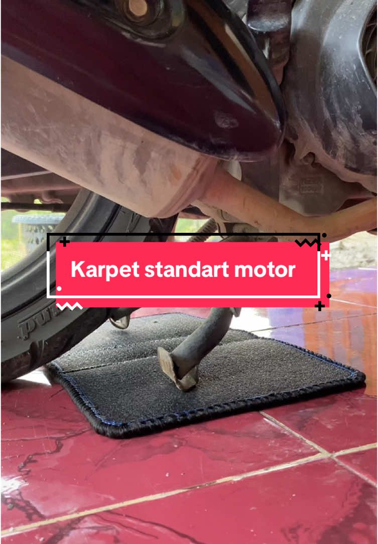 Karpet ganjal standar motor agar lantai tidak lecet 10 ribu dapat 4 #karpet #karpetmotor #karpetstandarmotor #karpetmotormurah 