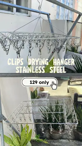 62 60 50 Clips Drying Racks Hanger Stainless Steel Clothes Hanger with Clips Ipitan Hanger Sipitan Hanger 40 Clips Heavy Duty Towel Hanger Socks Underwear Hanger with Clip #tiktokaffilate #affiliatemarketing #foryoupage #cliphangermatibay 