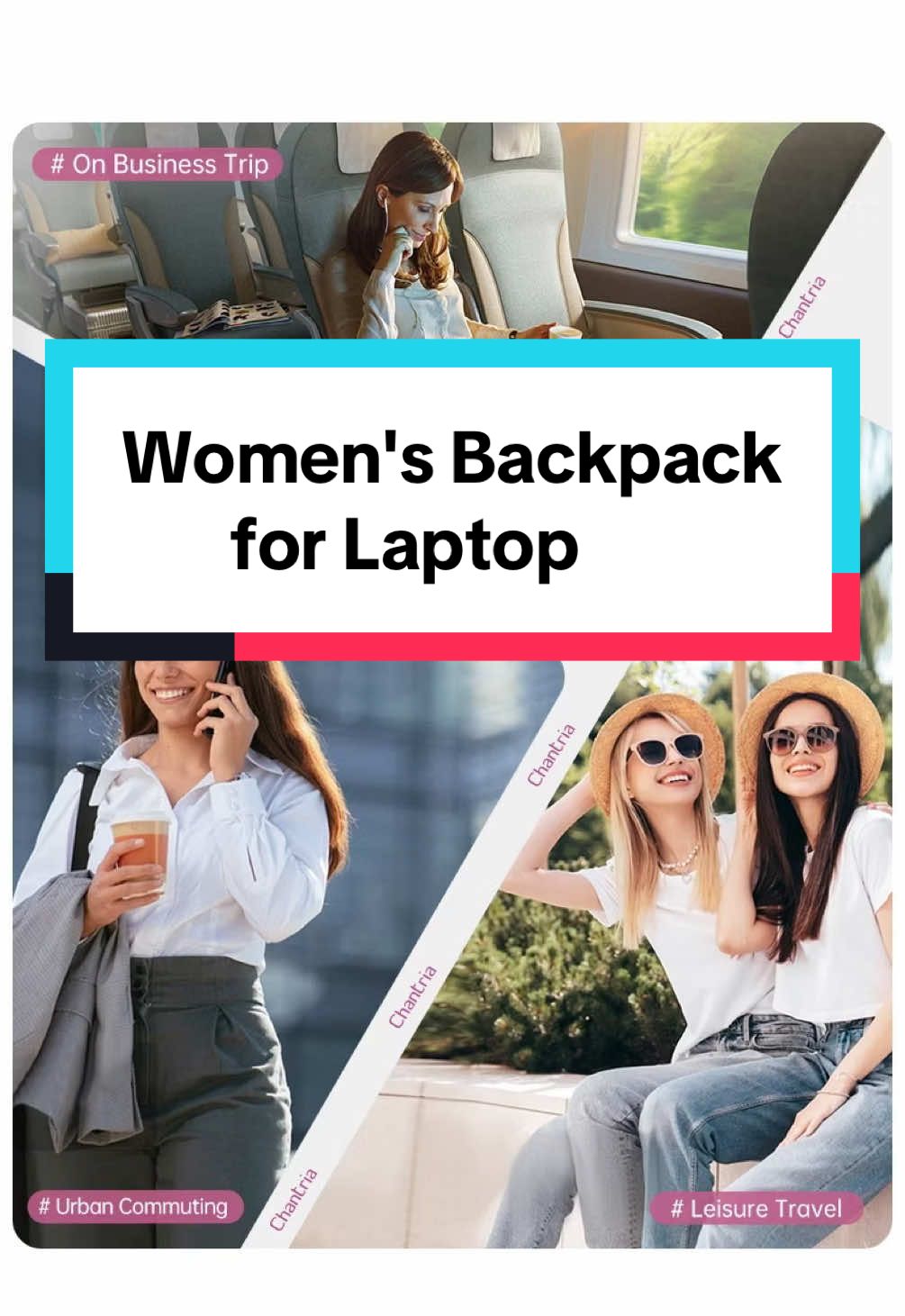 Replying to @Liza Women's Backpack for Laptop Chantria i-Posh color yang ada semua menarik #backpack #womensbag #chantria #laptopbackpack #begperempuan #beglaptop 