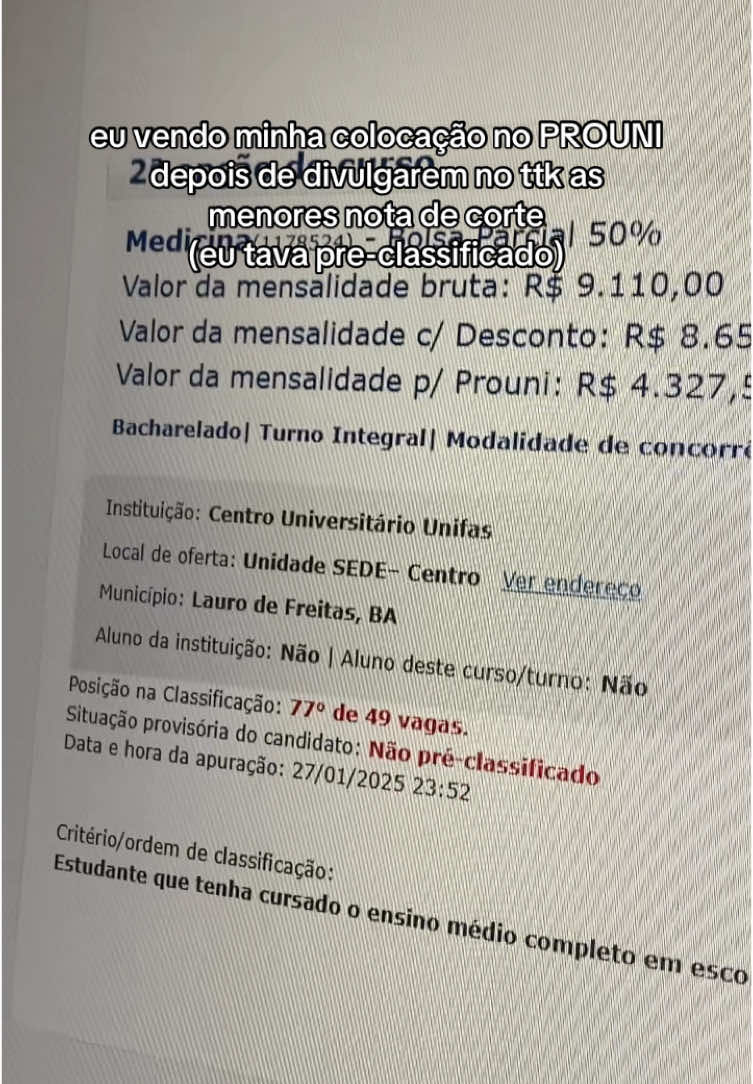 a minha vagaaaa #estudos #enem #faculdade #disciplina 