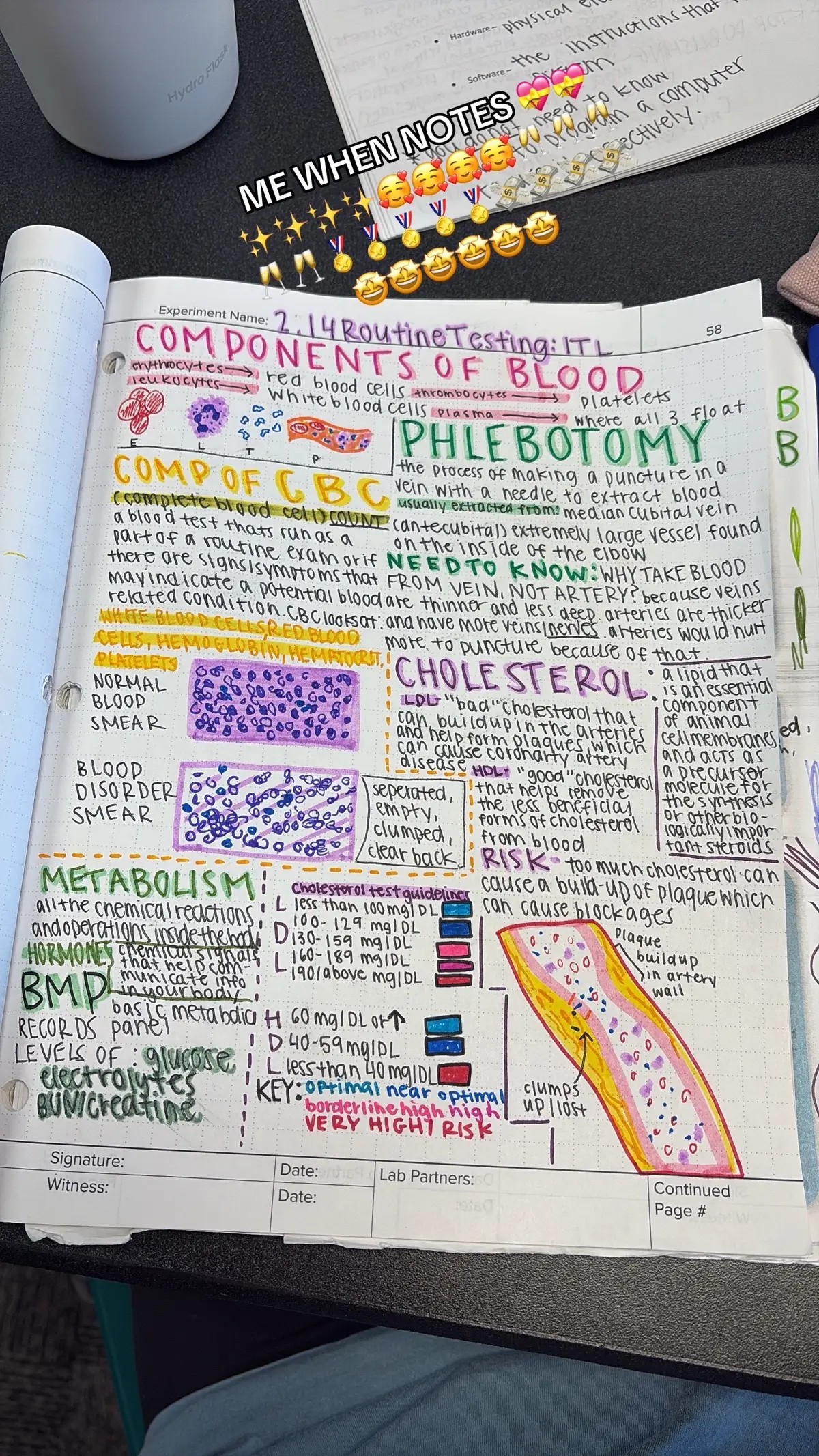 my best yet I fear #notetaking #biomed #pltw #school #notes