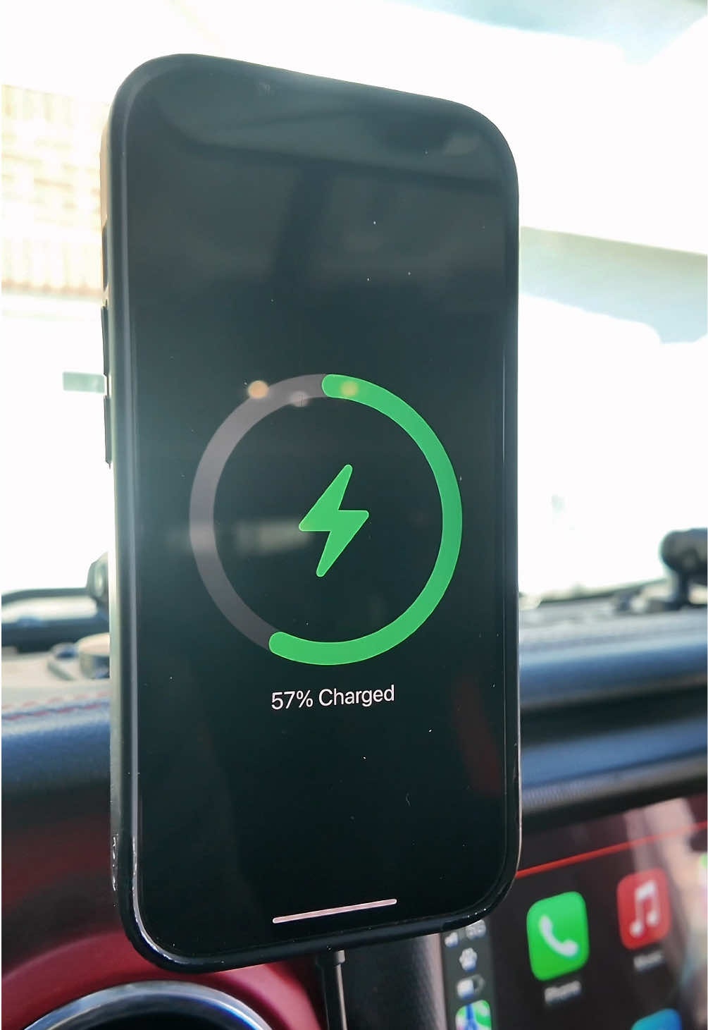 Struggle to find a charging cord for your phone in vehicle? This @Bulletpoint Mounting Solutions MagSafe Compatible Wireless Phone Charger is literally a snap to charge! The magnet is super strong so no worrying about it falling off while off roading 🤘so no more having to dig for charging cord that has fallen between the seat 😉 Order yourself one today with their mounting systems for most truck manufacturers! www.bulletpointmountingsolutions.com. Link in my bio as well! LONEJT10 saves you 10% 🤘 #tiktok #jeep #fyp #fypシ #charge #iphone #phone #🔋#charger #dash #mount #mounting 