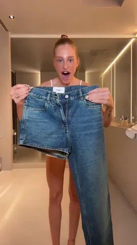 Eu tenho uma nova calça jeans favorita 😻 #jeans #TikTokFashion #maluborges 