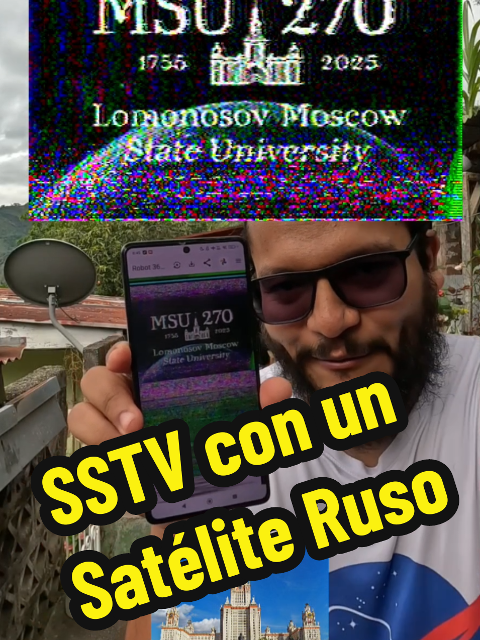 ¡Así puedes recibir imágenes emitidas desde un satélite con un simple radio! 📡🛰️ #SSTV #HamRadio  . . . . #HamRadio #SSTV #Radioafición #AmateurRadio #SatélitesAmateur #ComunicaciónEspacial #SpaceTechnology #ExploraciónEspacial #STEM #DXing #RadioComunicaciones #ScienceAndTechnology #HobbyTech #TechTutorials #SpaceCommunications 