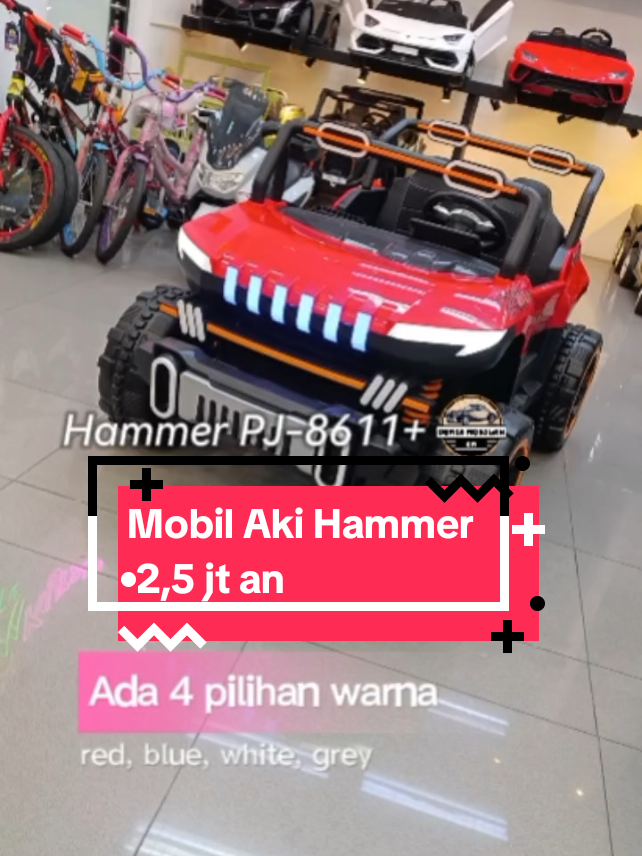 Mainan Mobil Aku Hammer #mobilaki #mobilakimurah #mobilakianak #mobilaki #mobilakipj8611#mobilakijeep 