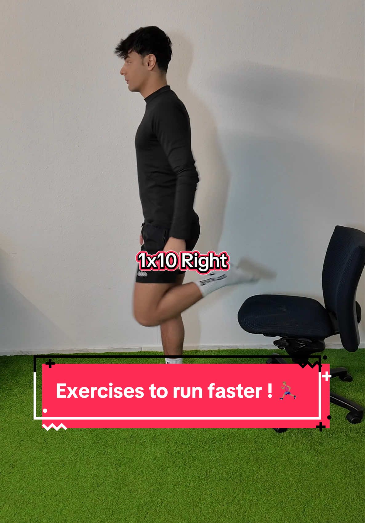 Exercises to run faster ,fast twitch muscle fibers 🏃🏽‍♂️🔥 #fasttwitchmuscle #runfaster #rahmatrahmeh 