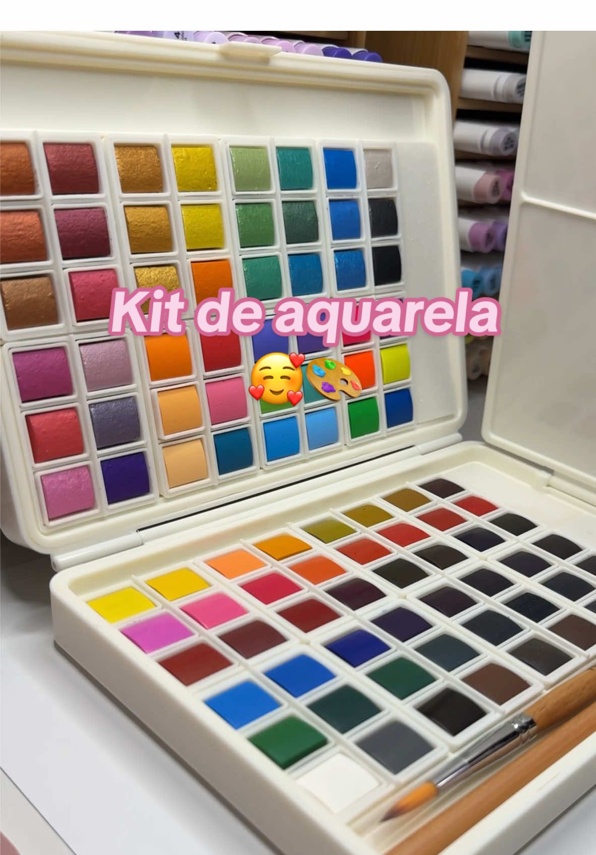 Qualquer um pode ser um artista MESMO! Pintei meu primeiro desenho da vida com esse kit de aquarela e estou encantada! Vou até colocar numa moldura 🥰🎨LINK NO CARRINHO LARANJA 🛒🧡 @Meeden Art US #2025 #meedenartchallenge2025  #watercolor #paintings  #brushwahser #brushcleaner #aquarela #coloringera #colortok #TikTokShop #fyp #girlcoloring #coloringpage #relaxingvideos #tiktokshopfinds 