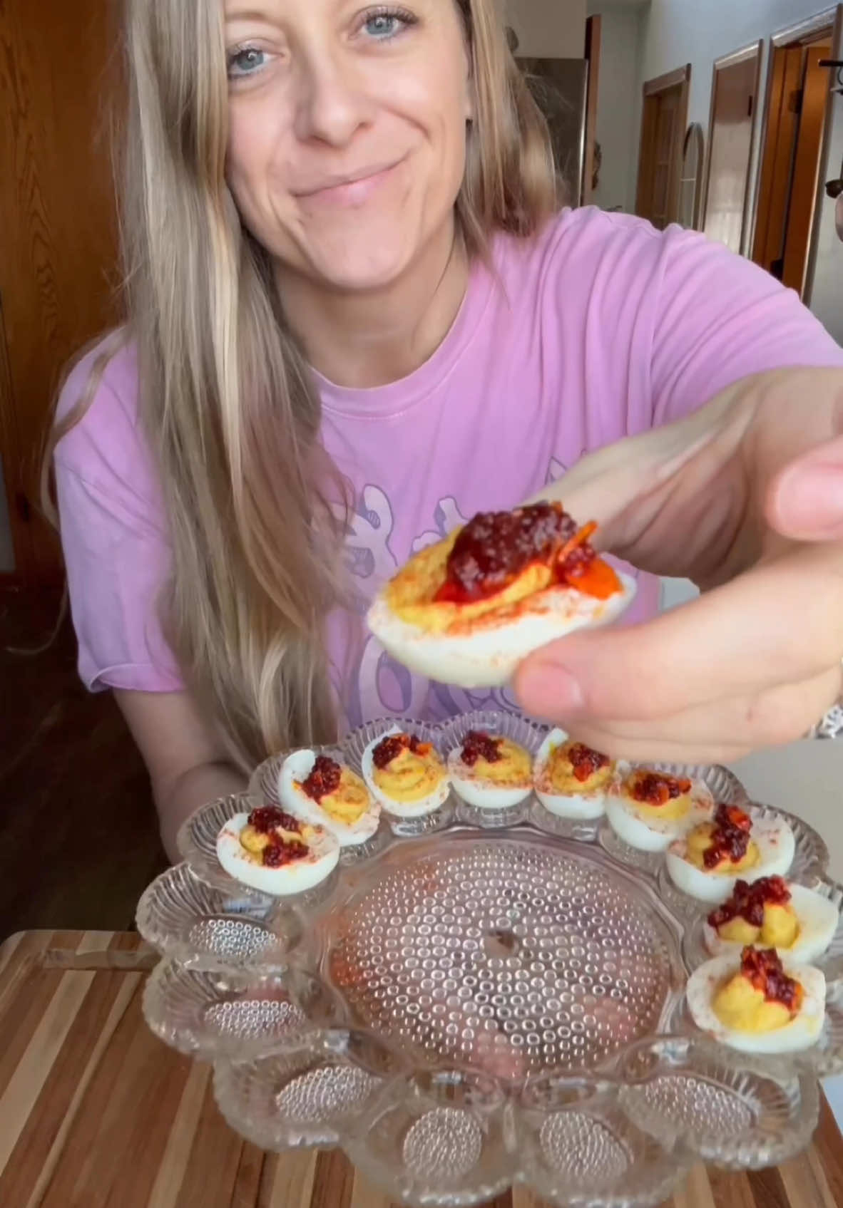 These were yummy but I think I’ll stick to using my Dash egg cooker for hard boiled eggs. These didn’t peel well at all. The crunchy garlic on top took them to the next level. Just what I was craving! What’s your experience with air frying eggs?