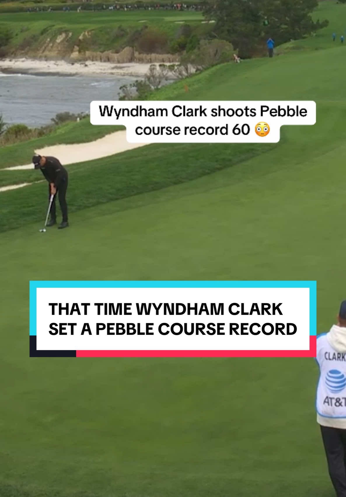 Throwback to Wyndham Clark’s incredible course record 60 at last year’s AT&T Pebble Beach Pro-Am. 🏆🔥